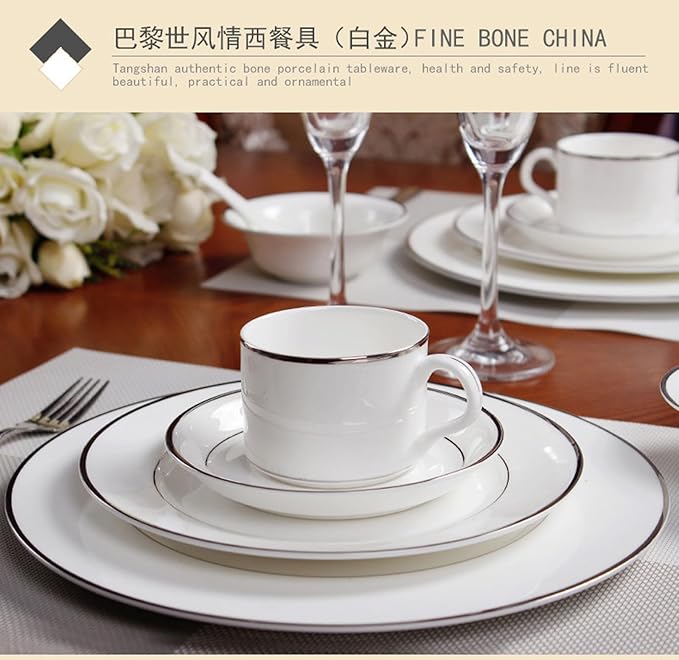 24 piece bone china dinnerware set for 6 luxury dinnerware sets for home wedding partyFreezer Safe Elegant Dining PlatesIntegrating architectural elements