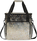 Glitter Coffee Maker Carrying Bag Black Gold Neon Travel Storage Bag Compatible with K-Mini or K-Mini Plus Single Serve Coffee Brewer Carrying Case with Multiple Pockets &amp Shoulder Strap