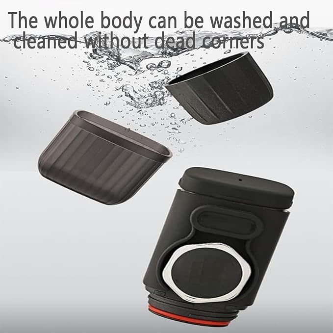 Portable Coffee Maker 2 in 1 Small Travel Coffee Machine Manually Operated for Ground Coffee &amp Capsule15 Bar Small Handheld Coffee Machine for Camping Travelor Office Use
