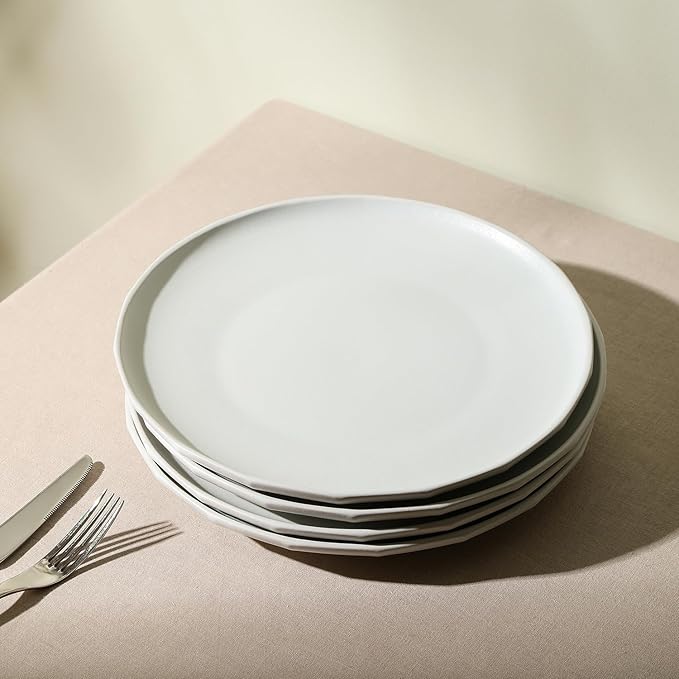 Stone Lain Rio 4-Piece Dinner Plate Set Stoneware Beige