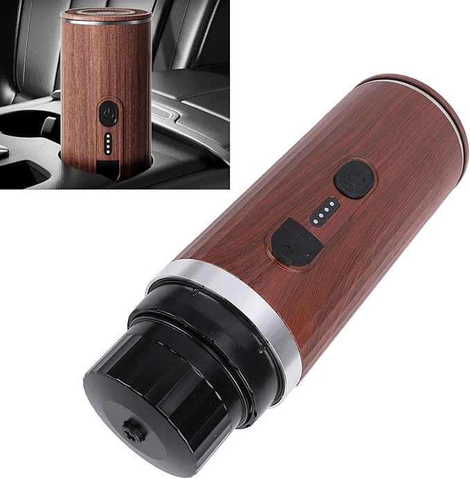 ZJchao Portable Rechargeable Coffee Maker Travel Coffee Machine with 7500mAh Battery 20Bar Pressure 80ml Water Tank for Camping &amp Outdoor Activities Made of 304 Stainless Steel