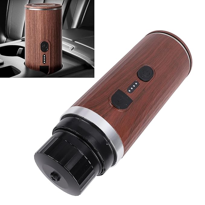 Portable Coffee Maker 20bar Extraction Self Heating 304 Stainless Steel 7500mAh Rechargeable Cordless Electric Travel Coffee Maker with Ground Coffee &amp NS Capsule for RV