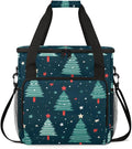 Christmas Tree Coffee Maker Carrying Bag Abstract Tree Travel Storage Bag Compatible with K-Mini or K-Mini Plus Single Serve Coffee Brewer Carrying Case with Multiple Pockets &amp Shoulder Strap
