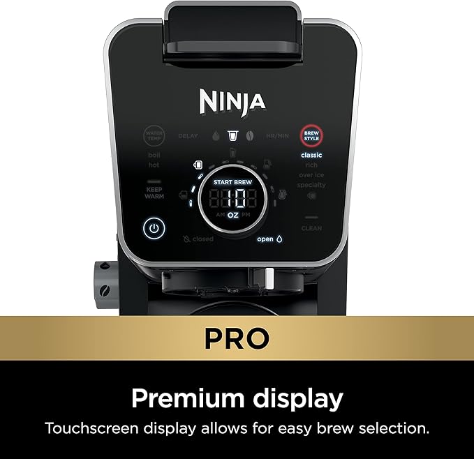 Ninja Hot and Iced Coffee Maker Single Serve Coffee Maker and Drip Coffee Machine DualBrew Pro Specialty 12-Cup with K-Cup Combo Includes Permanent Filter CFP307