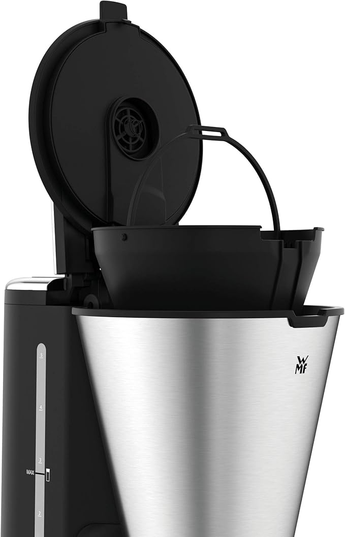 WMF KITCHENminis 0412260011 Aroma Filter Coffee Maker Thermo-To-Go Compact Insulated Jug and Takeaway Mug Cromargan High Quality 760 W Up to 5 Cups