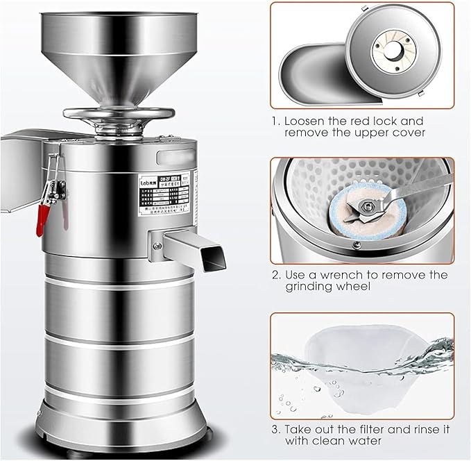 1100W Automatic soymilk Machine Commercial soymilk Machine nut Processing Machine Milk Beverage