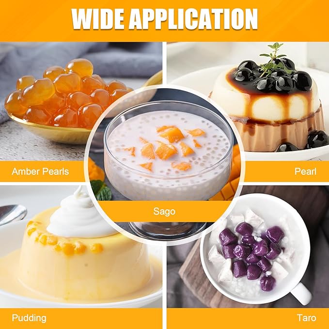 Commercial Boba Maker Machine 5L Automatic Tapioca Pearls Maker Touchscreen Tea Milk Tea Boba Pot for Tapioca Pearls For Restaurants Milk Tea Stores Dessert Stores