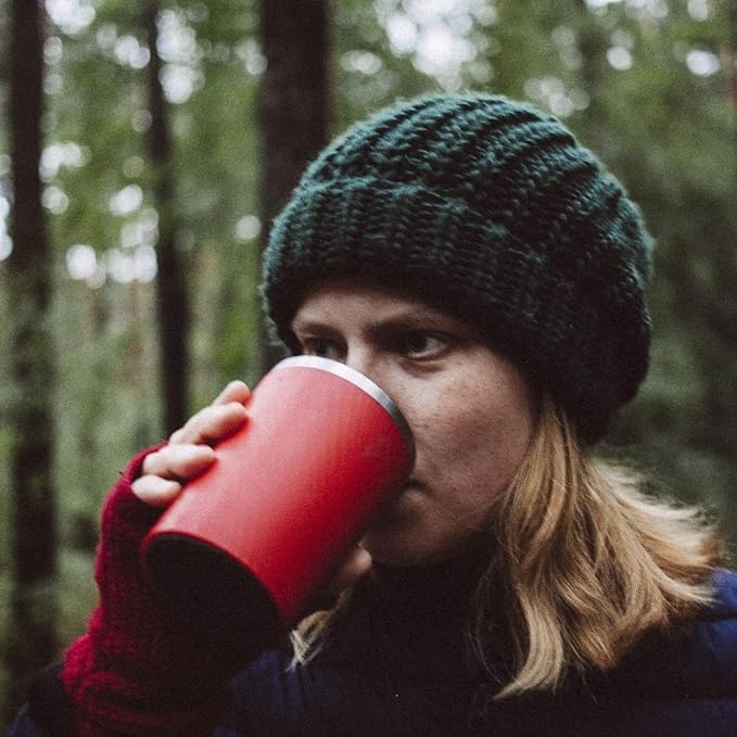 Cafflano Klassic : All-in-1 Drip Kettle+Grinder+Permanent Stainless Filter Dripper+Double-wall Tumbler Pourover Coffee Maker for Camping &amp Travel