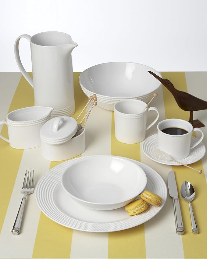 kate spade new york Wickford Tidbit Plate 1-Piece Side Plate Service for 1 White 6-inch Diameter