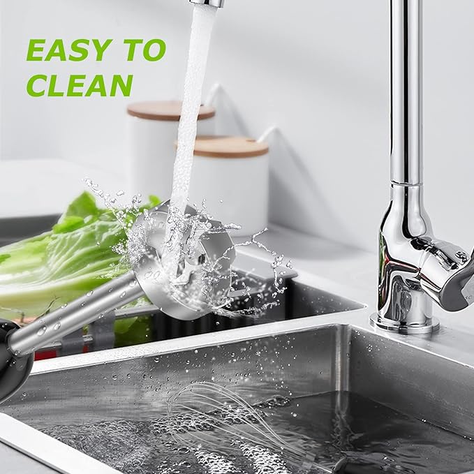 Immersion Handheld Blender Bonsenkitchen 9-Speed Stainless Steel Hand Blender Set with Wall Mounted Bracket Food Grinder Bowl Measuring Mug Egg Whisk for Smoothies Infant Food Sauces Puree