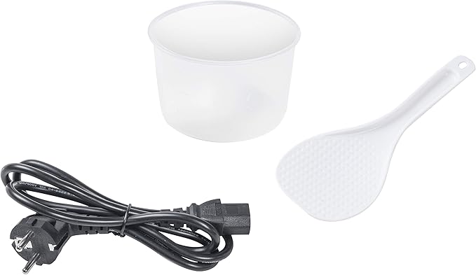 Bestron Rice cooker with steam basket and keep warm function 1.8 litres 700W stainless steel