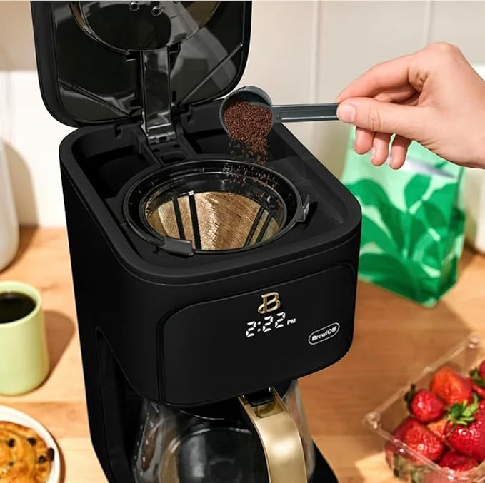 12 Cup Programmable Coffee Maker by Drew Barrymore (black)