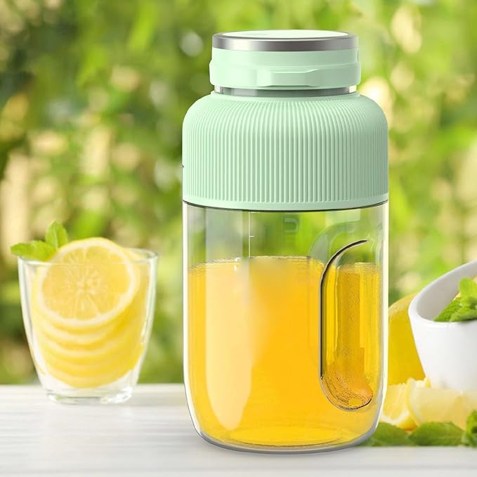 Portable Blender 1200ml Small Hand Blender for Smoothies and Shakes Mini Blender Fresh Juicer Cup with 18000rpm Stronger Motor for Gym Office Kitchen