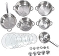 CHICIRIS Kitchen Cooking Set Thickened Stainless Steel Cookware Set Excellent Thermal Conductivity Pots and Pans with Lids Even Heating Cooking for Home Kitchen