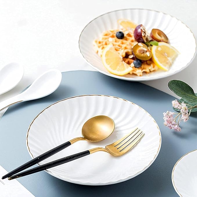 Dinnerware Set Plates and Bowls Sets Modern Dinner Plate And Bowl Set Table Service For 6-8 Phnom Penh Tableware Set