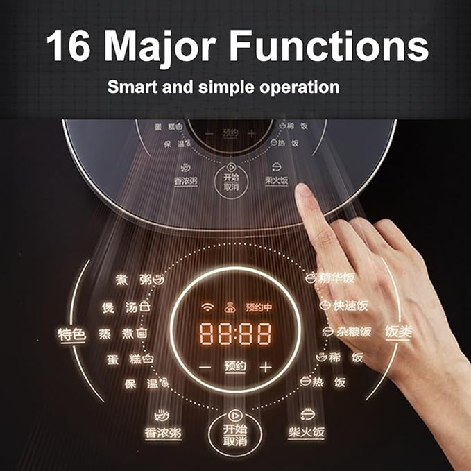 GRFIT 4L Rice Cooker Mobile Phone Smart Control MultiFunction Electric Rice Cooker Home Non-Stick Cooker APP Touch jinyi2016SHOP-1998