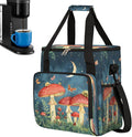 Mushroom Butterfly Moon Coffee Maker Carring Bag Travel Carrying Storage Tote Bag Compatible with Keurig K-Mini or K-Mini Plus Portable Single Serve Coffee Brewer Case with Pockets for K-cup Pods