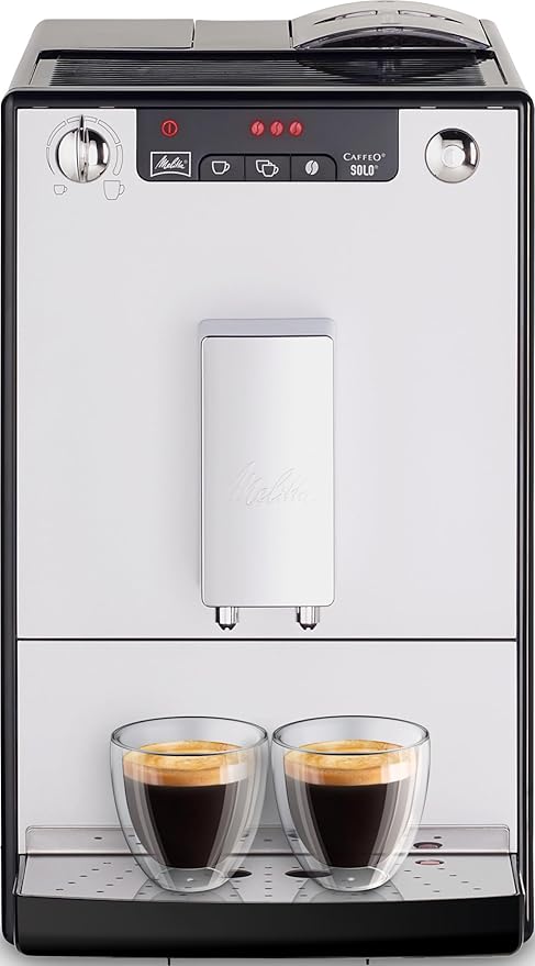 Melitta Caffeo Solo &amp Milk Bean to Cup Espresso/Cappuccino Coffee Machine Silver/Black