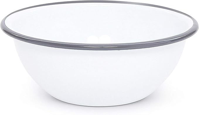 Enamelware Starter Set 16 piece Vintage White/Grey