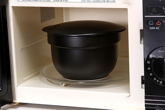 Nishinihon Pottery Rice Pot Black 43.3 fl oz (1100 ml) Arita Ware Hitsu Rice