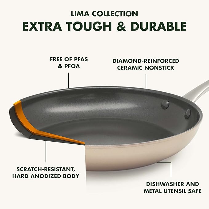 GreenPan Limited Edition 10th Anniversary 5pc Ceramic Non-Stick Cookware Set Bronze