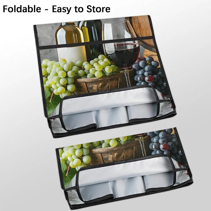 cfpolar Kitchen Aid Mixer Cover Compatible with 6-8 Quarts Fruit Grape Wine Pattern Stand Mixer Cover Kitchen Aid Mixers Accessories Appliance Organizer Bag Dust Covers with Zipper Pocket