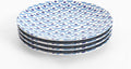 TervisHome Melamine Dinner Plates - Set of 4 | MediterraBlue Collection | Durable Stoneware-like Quality Dishwasher Safe Perfect for Indoor and Outdoor Use