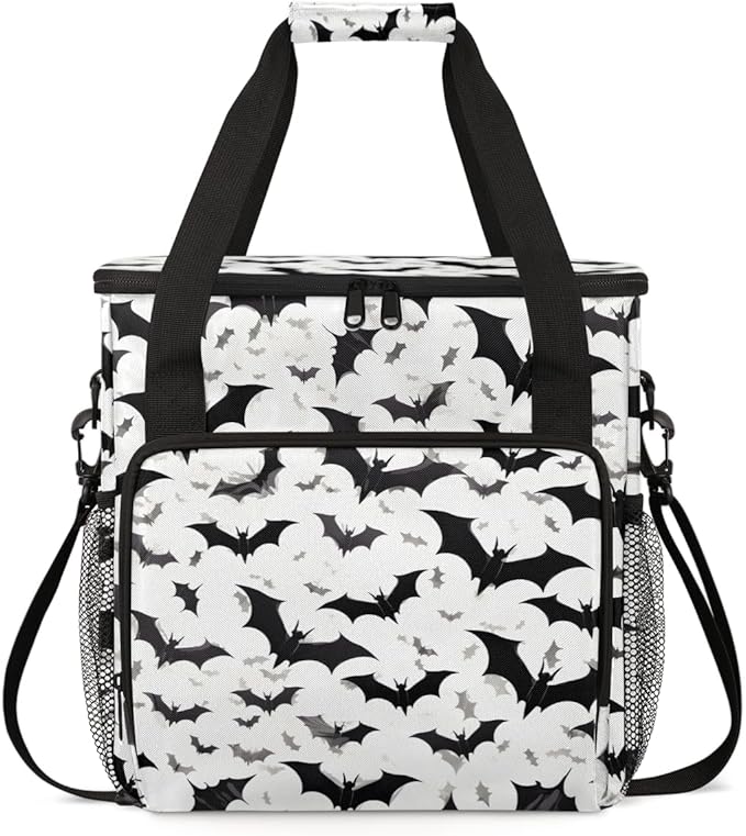 Magical Bat Coffee Maker Carrying Bag Modern Bat Travel Storage Bag Compatible with K-Mini or K-Mini Plus Single Serve Coffee Brewer Carrying Case with Multiple Pockets &amp Shoulder Strap