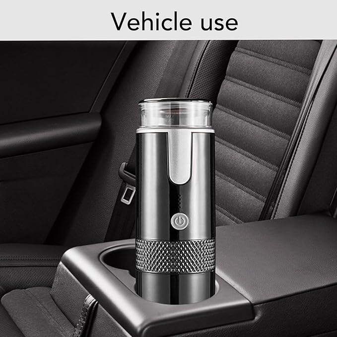 Portable Electric Espresso Machine 160ml Travel Coffee Maker for Camping Car Coffee Maker Self Heating with USB Rechargeable for RV Hiking Office