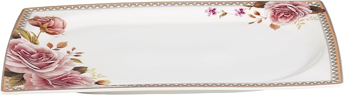 Lorenzo 30 Piece Elegant Bone China Service for 4 Loretta Dinnerware Sets Multicolor