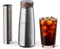 Home Brew Kit - Stainless Steel Cold Brew Coffee &amp Tea Maker | Includes 200 Micron Filter Basket &amp Airtight Storage Cap | Perfect for Smooth Fresh Cold Brew at Home