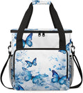 Flowers Butterfly Coffee Maker Carrying Bag Mystic Butterfly Travel Storage Bag Compatible with K-Mini or K-Mini Plus Single Serve Coffee Brewer Carrying Case with Multiple Pockets &amp Shoulder St