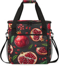 Fruit Pomegranate Coffee Maker Travel Bag for Keurig K-Mini/K-Mini Plus Insulated Waterproof Tote with Pockets Portable Single-Serve Brewer Case
