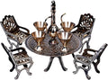 Miniature Dinner Barware Set - Show Pieces for Home Decor Items for Bedroom Living Room Brass Raja Set Showpiece