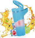 Portable Juicer Portable Blender with 6 Blades 460ml for GymTravelKitchen (Blue)