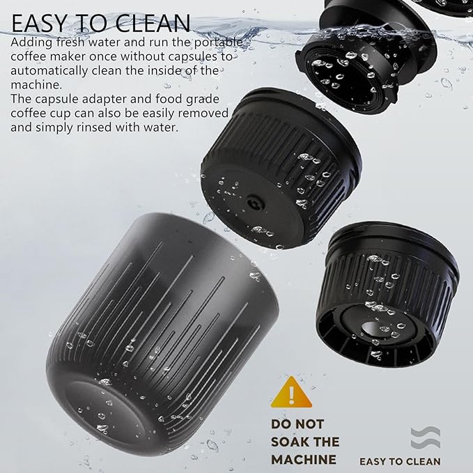 Espresso Machine and Rechargeable Coffee Pods Machine Texture Suitable for Quick Brewing Rechargeable Coffee Maker