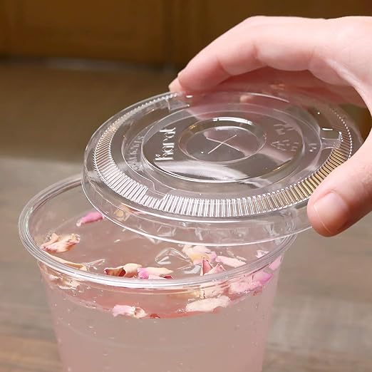 Karat C-KC626TS 98mm Diameter Flat Lids for Karat Cold Cups Case of 1000