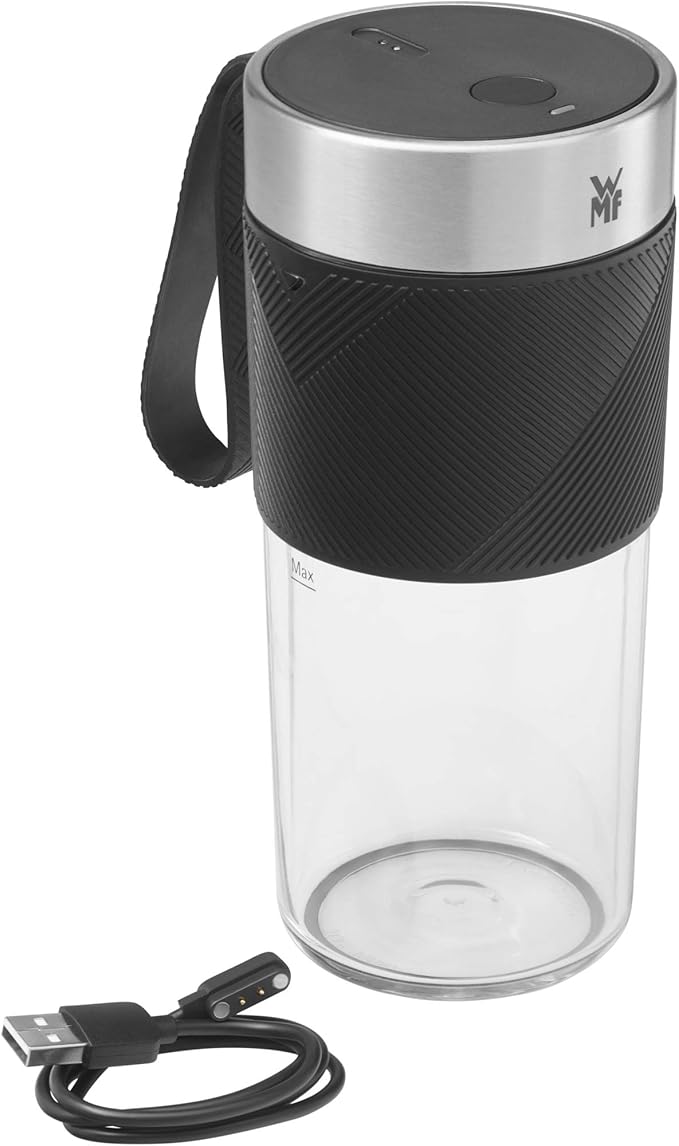 WMF Cromargan 300 ml Portable USB Rechargeable Mini Mixer Smoothie Maker