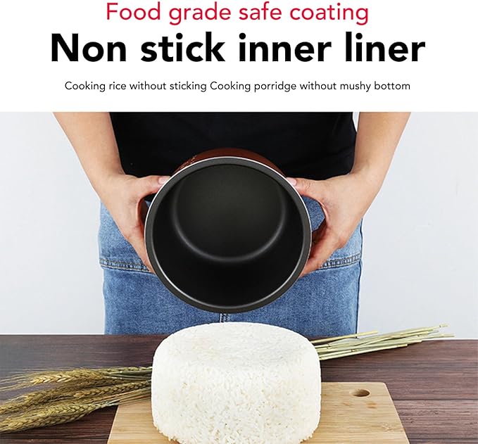 24V Mini Rice Cooker 1.2L Small Portable Travel Rice Cooker For Car and Truck Small Rice Cooker 80W Travel Rice Cooker 24V for Car Truck with Non Stick Inner Pot