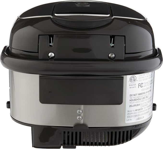 Zojirushi NS-ZCC10 Neuro Fuzzy Cooker 5.5-Cup uncooked rice / 1L White &amp NP-GBC05XT Induction Heating System Rice Cooker and Warmer 0.54 L Stainless Dark Brown