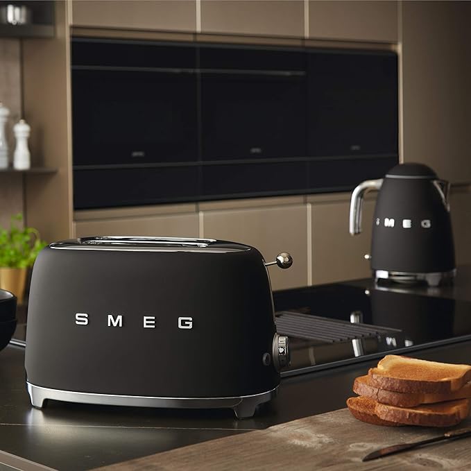 Smeg TSF01BLMEU 950 W Toaster - Black