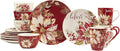 Certified International Winters Joy 16 Piece Dinnerware Set Service for 4