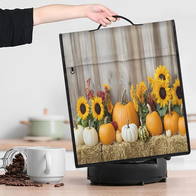 cfpolar Kitchen Aid Mixer Cover Compatible with 6-8 Quarts Pumpkin Sunflower Retro Stand Mixer Cover Kitchen Aid Mixers Accessories Appliance Organizer Bag Dust Covers with Zipper Pocket