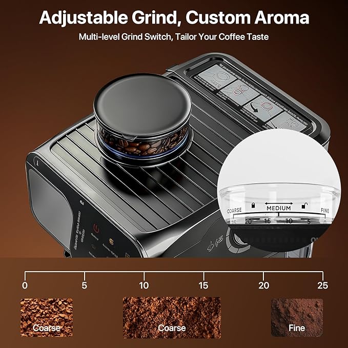 Espresso Machine Professional Home Espresso Maker Espresso Coffee Fast Heating for Cappuccino/Latte Coffee Machine for Home Office for Latte Cappuccino-Black