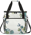 Grape Farmhouse Fruit Coffee Maker Carring Bag Large Insulated Storage Organizer Case Tote Bags with Shoulder Strap for Travel Work Picnic