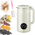 Nut Milk Maker Machine 8-in-1 Multifunction Nut Milk &amp Juice Maker 2026 Upgraded Automatic Soybean Machine Smart Buttons Eight Modes One-Button Self-Cleaning (White)