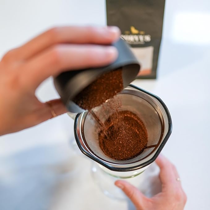 Quell Reusable Coffee Filter for Kalita 185 Pour Over Coffee Drippers and OXO 8 Cup Single Serve Coffee Makers: Stainless Steel Alternative - Brew Without Paper