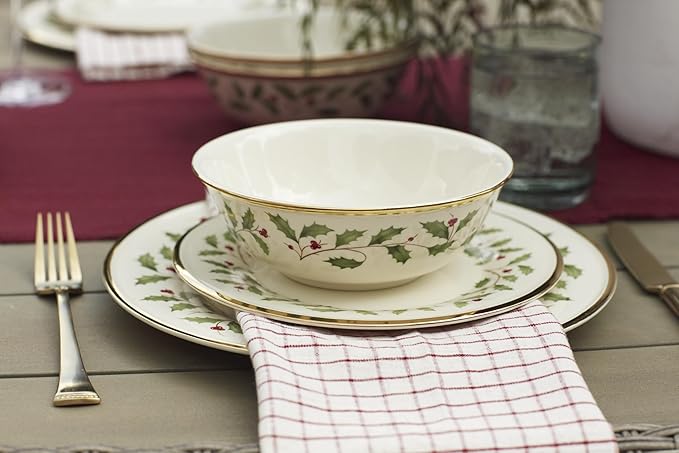 Lenox 899203 Holiday 18-Piece Dinnerware Set Service For 6