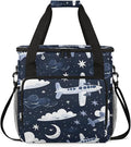 Aircraft Airplane Travel Coffee Maker Carrying Bag Large Organizer Storage Tote Bag Insulated Reusable Cooler Grocery Bags