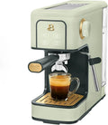B Slim Espresso Maker by Drew Barrymoree with 20-Bar Pressure Touch-Activated Display and Steam Wand for Latte &amp Cappuccino (Sage Green)